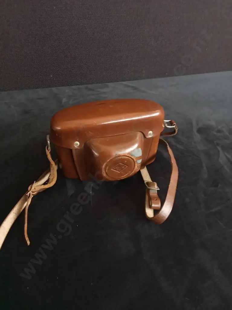 VINTAGE AFGA SILETTE PRONTO 35MM CAMERA, INCLUDES LEATHER CASE Image 1++