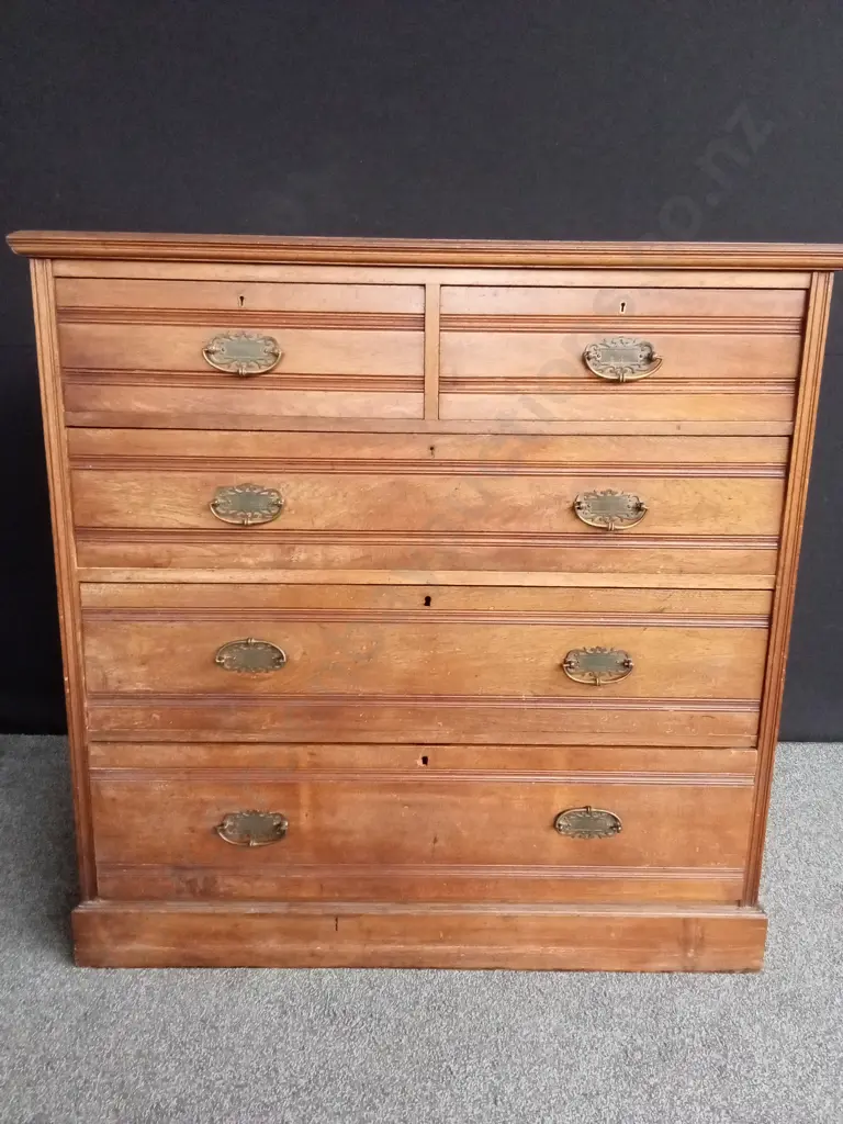 WOODEN CHEST OF DRAWERS L1.22M H 1.22M D 61CM Image 1++