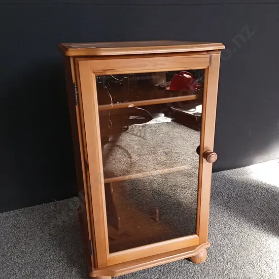 WOOD STEREO CABINET H 85CM X W 50CM X D 45CM