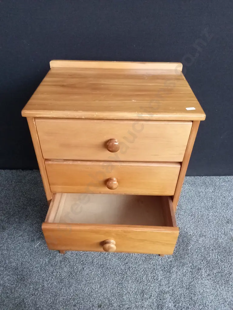 WOODEN CHEST OF DRAWERS H 75CM L 49CM D 36CM Image 1++