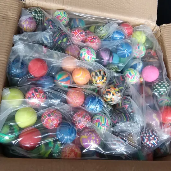BOX OF BOUNCY BALLS FOR VENDING MACHINE
