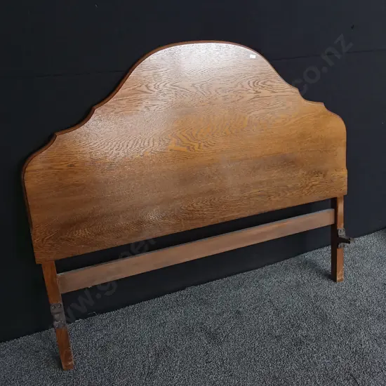 VINTAGE OAK HEADBOARD L 1.4 M