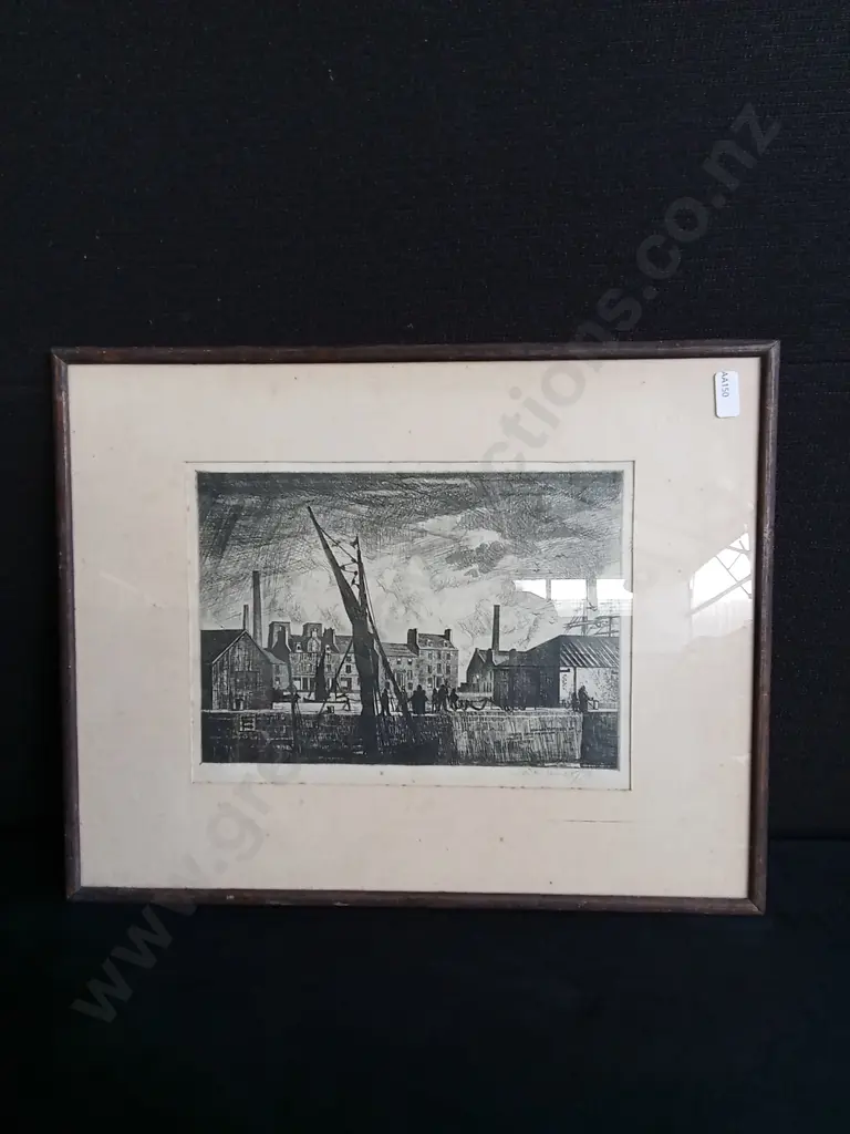 WILLIAM PETERS VANNET 1939 ETCHING AND ORIGINAL VINTAGE ARTWORK BY OLGA CORBETT Image 1++
