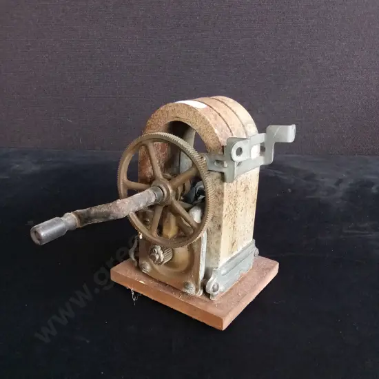 VINTAGE TELEPHONE HAND CRANK MAGNETO GENERATOR
