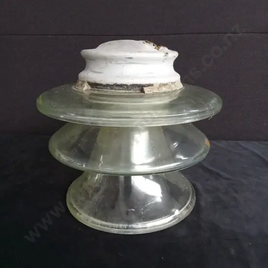 VINTAGE PYREX GLASS ELECTRICAL INSULATOR