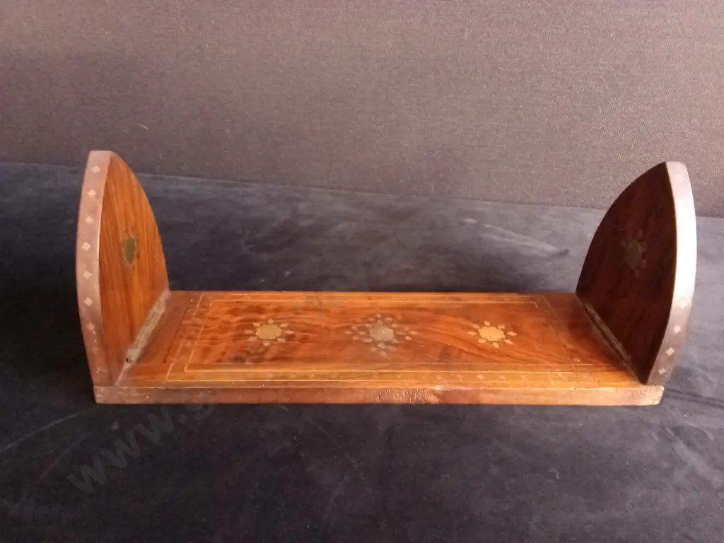 PAPA NEW GUINEA CARVED WOODEN FISH BOWL AND VINTAGE WOODEN BOOK REST Image 1++