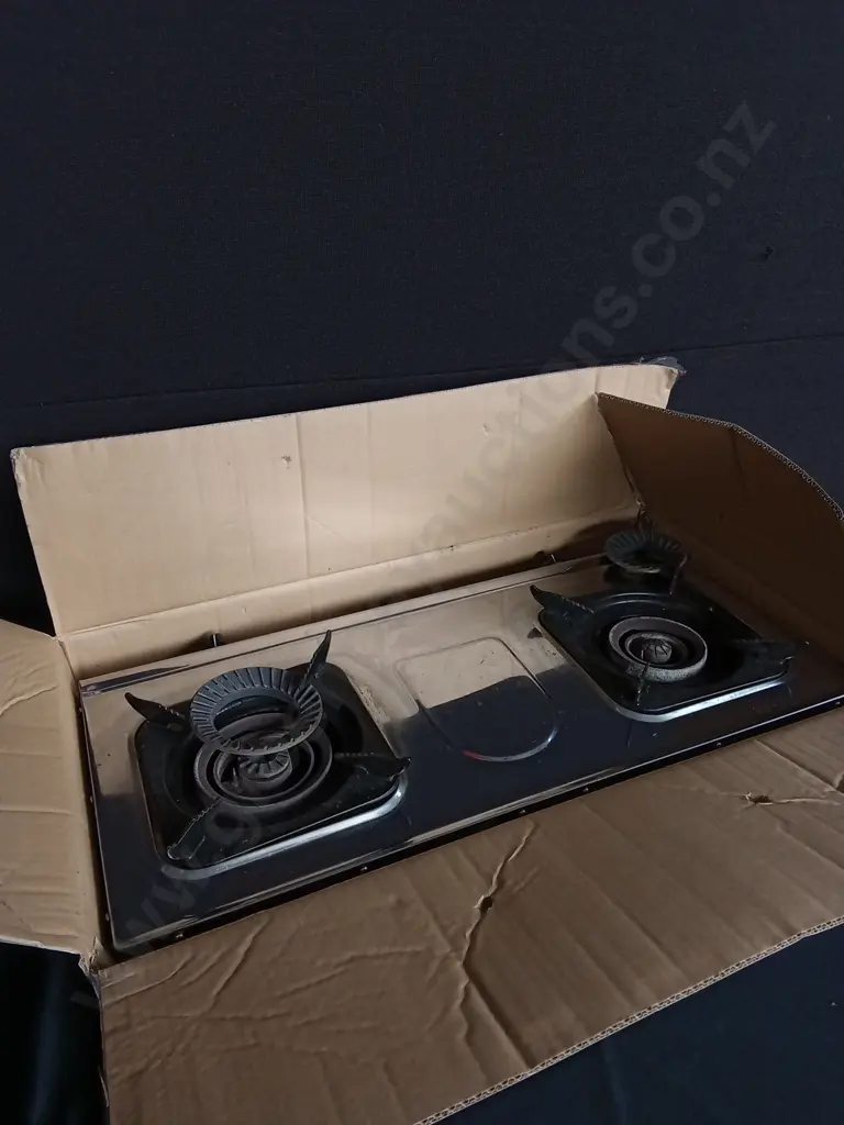 2 BURNER STAINLESS STEEL TABLETOP GAS STOVE Image 1++