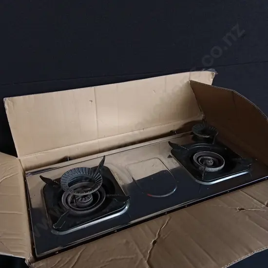 2 BURNER STAINLESS STEEL TABLETOP GAS STOVE
