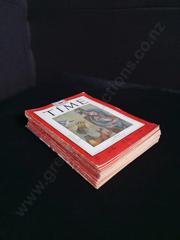 23 ISSUES OF TIME MAGAZINE FROM 1950 AND 6 1955 Image 1++