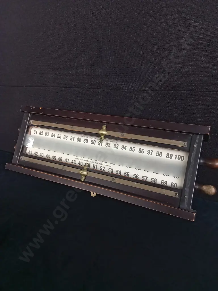 VINTAGE BARTON MCGILL BILLIARDS SCOREBOARD Image 1++