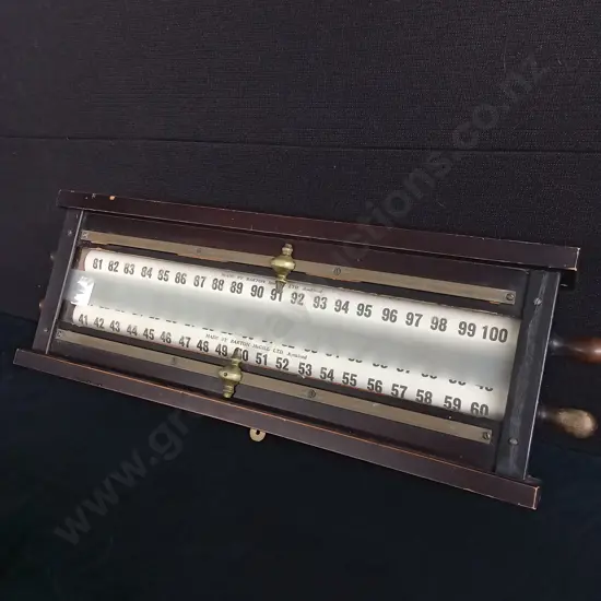 VINTAGE BARTON MCGILL BILLIARDS SCOREBOARD