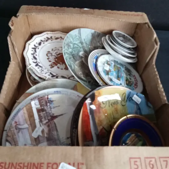 BOX OF PLATES