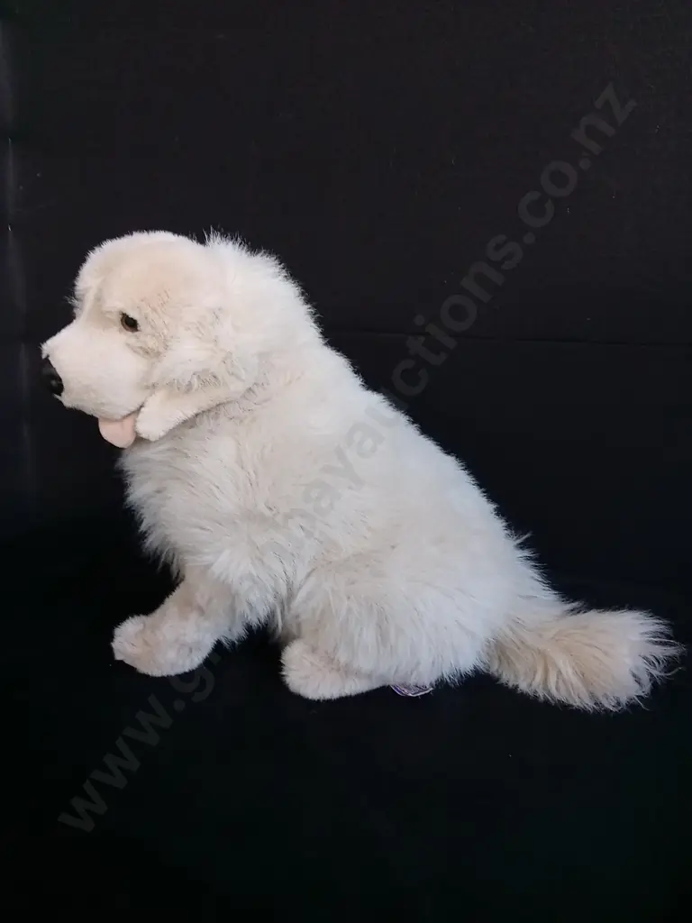 VINTAGE KUSCHELWUSCHEL STUFFED GOLDEN RETRIEVER TOY Image 1++