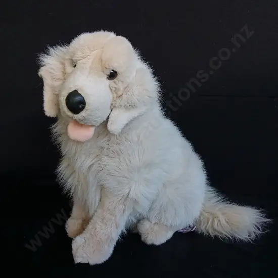 VINTAGE KUSCHELWUSCHEL STUFFED GOLDEN RETRIEVER TOY
