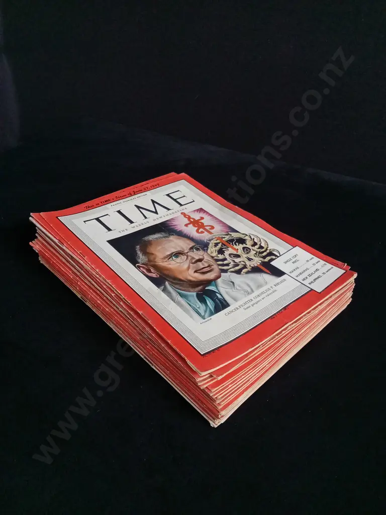 26 ISSUES OF TIME MAGAZINE 1949 AND 5 1955 Image 1++