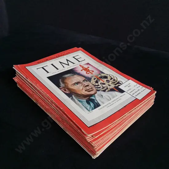 26 ISSUES OF TIME MAGAZINE 1949 AND 5 1955