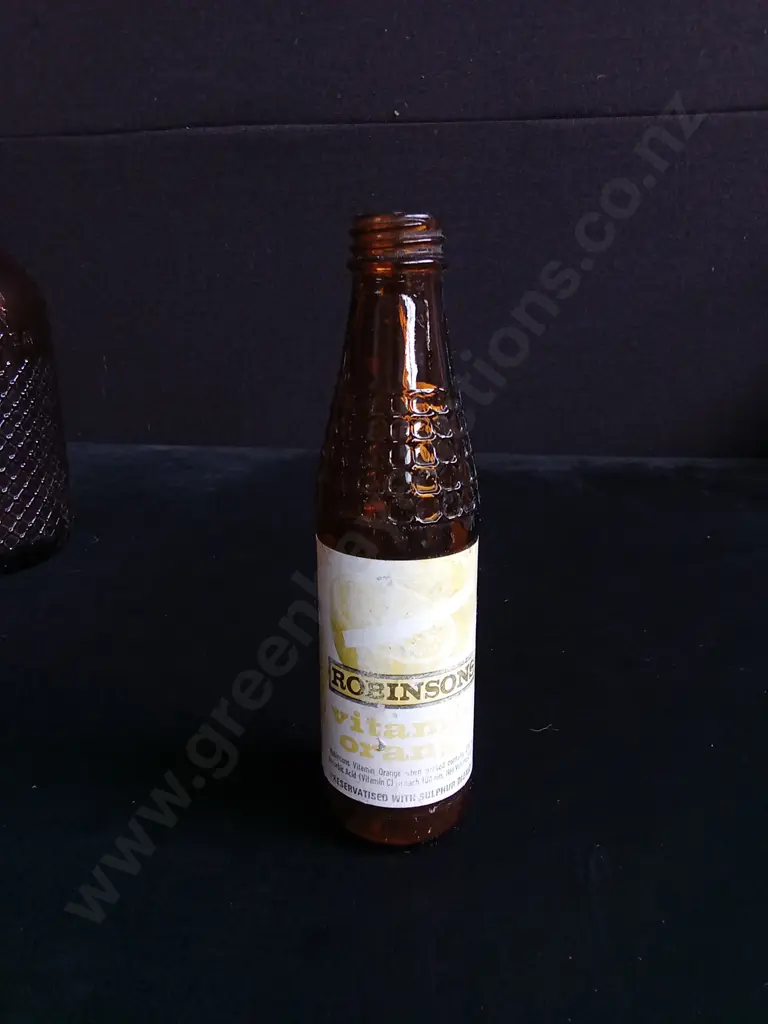 10 PIECES AMBER GLASS BOTTLES Image 1++