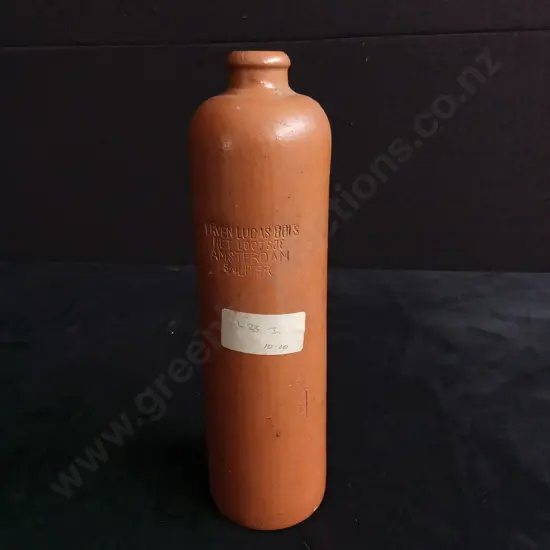 VINTAGE ERVEN LUCAS BOLD STONEWARE LIQUOR BOTTLE