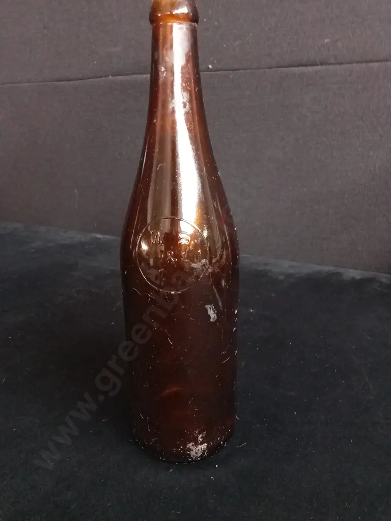 10 PIECES AMBER GLASS BOTTLES Image 1++