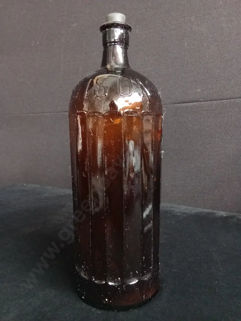10 PIECES AMBER GLASS BOTTLES Image 1++