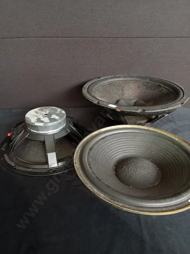 3 PIECES VINTAGE AUDIO SPEAKER DRIVERS Image 1++