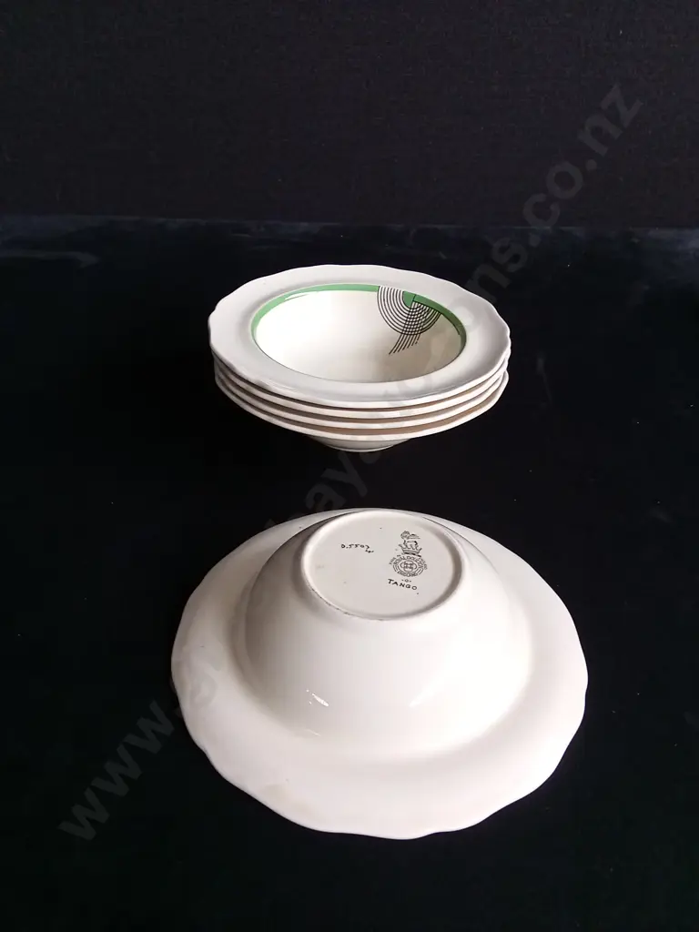 5 PIECES ROYAL DOULTON TANGO PORCELAIN BOWLS Image 1++