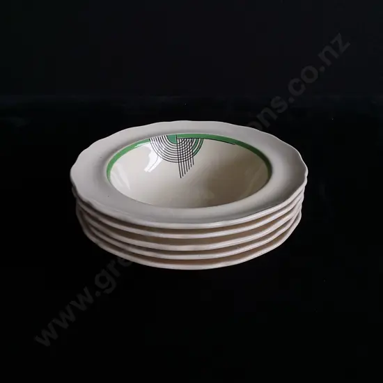 5 PIECES ROYAL DOULTON TANGO PORCELAIN BOWLS