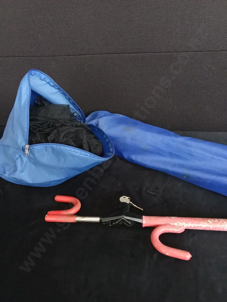 MISCELLANEOUS MIX, MESH FABRIC, CAMPING CHAIR, STEERING WHEEL LOCK Image 1++