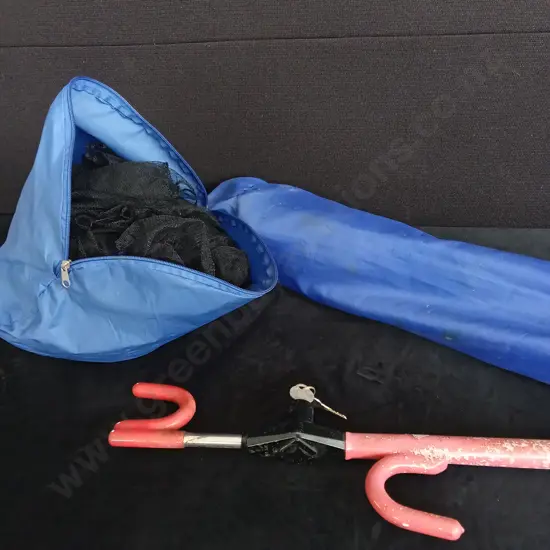 MISCELLANEOUS MIX, MESH FABRIC, CAMPING CHAIR, STEERING WHEEL LOCK