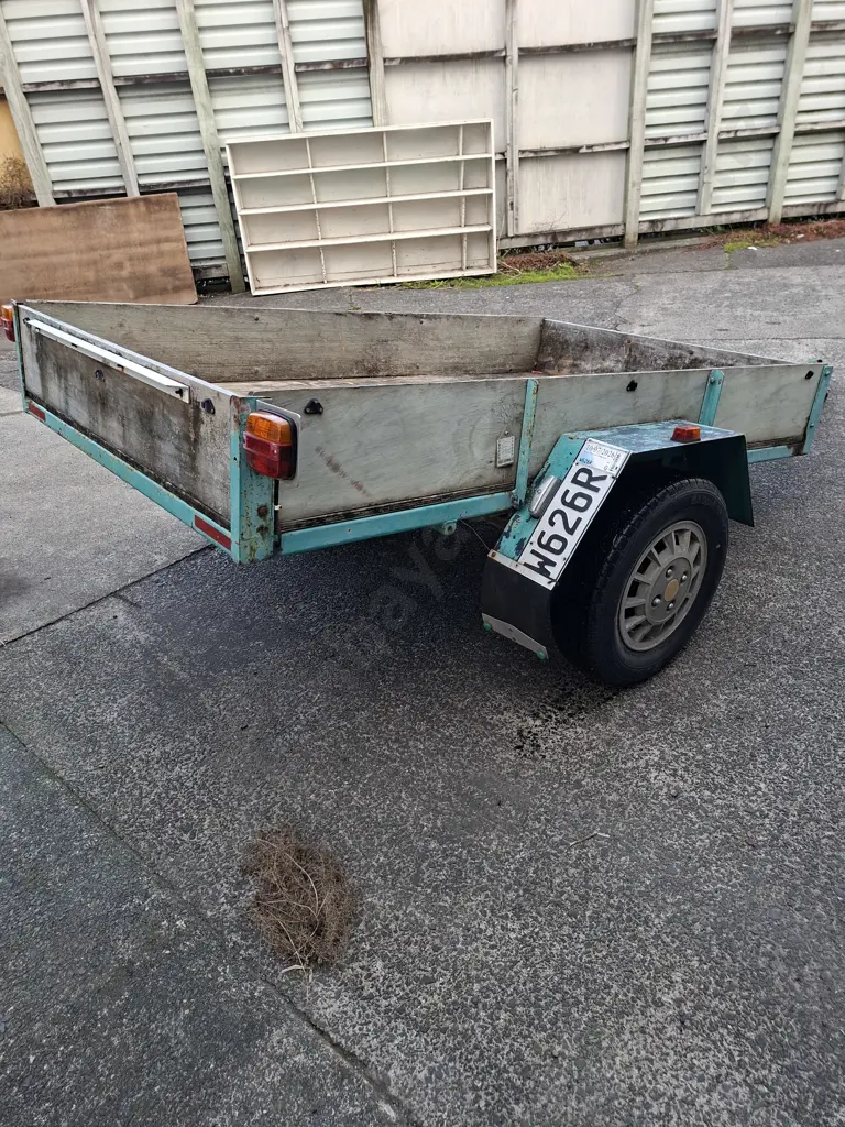 SINGLE AXLE DOMESTIC TRAILER REGISTRATION W626R TO 10/7/2026 WOF TO 2/8/26 ON GOODRIDE RADIAL 13 INCH LIGHT TRUCK TYRES Image 1++