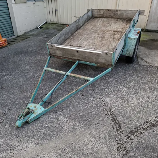 SINGLE AXLE DOMESTIC TRAILER REGISTRATION W626R TO 10/7/2026 WOF TO 2/8/26 ON GOODRIDE RADIAL 13 INCH LIGHT TRUCK TYRES