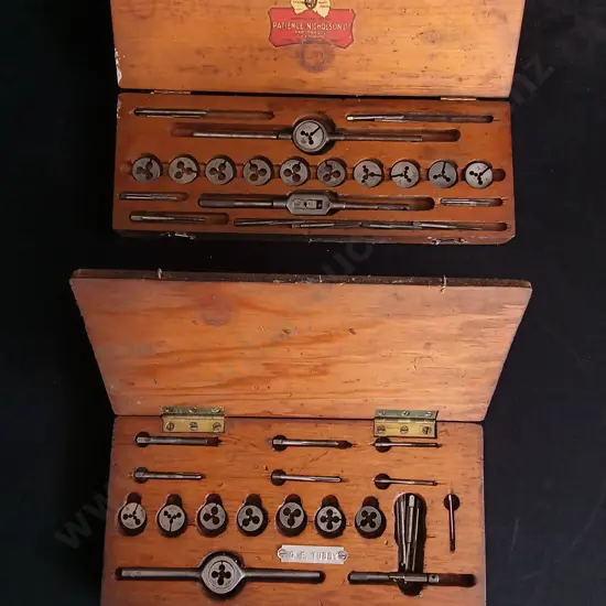 VINTAGE TAP AND DIE SETS