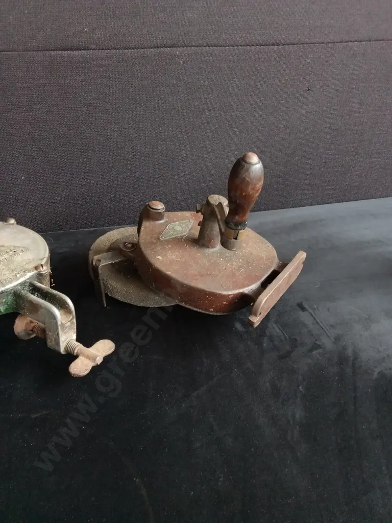 VINTAGE HAND OPERATED GRINDING WHEELS Image 1++