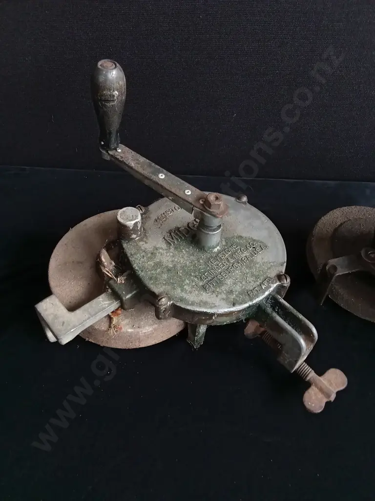 VINTAGE HAND OPERATED GRINDING WHEELS Image 1++