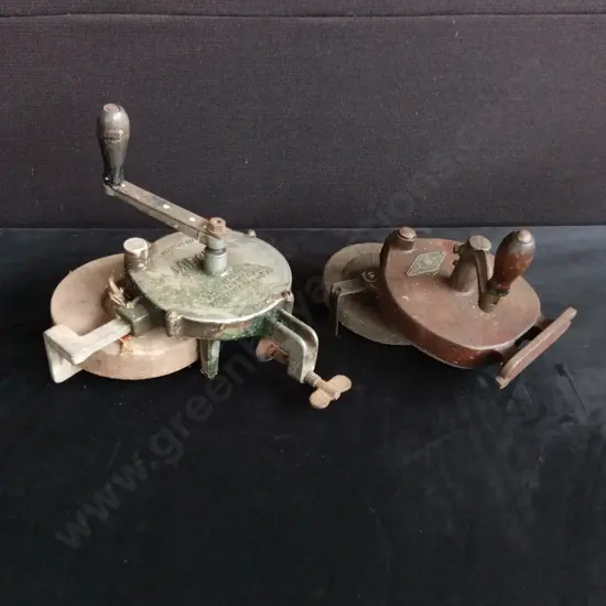 VINTAGE HAND OPERATED GRINDING WHEELS