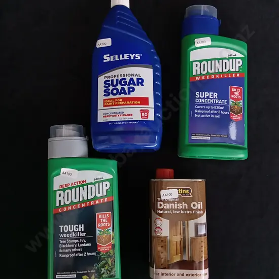4 PIECES BRAND NEW GARDENING AND CLEANING PRODUCTS