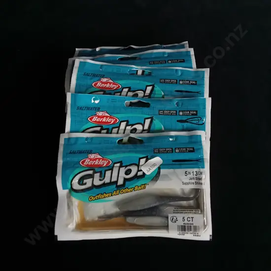 5 BRAND NEW PACKETS OF GULP FISHING BAIT