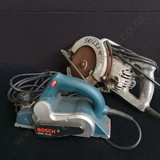 BOSCH HANDHELD ELECTRIC PLANER AND SKILSAW