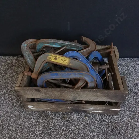 CRATE OF C CLAMPS