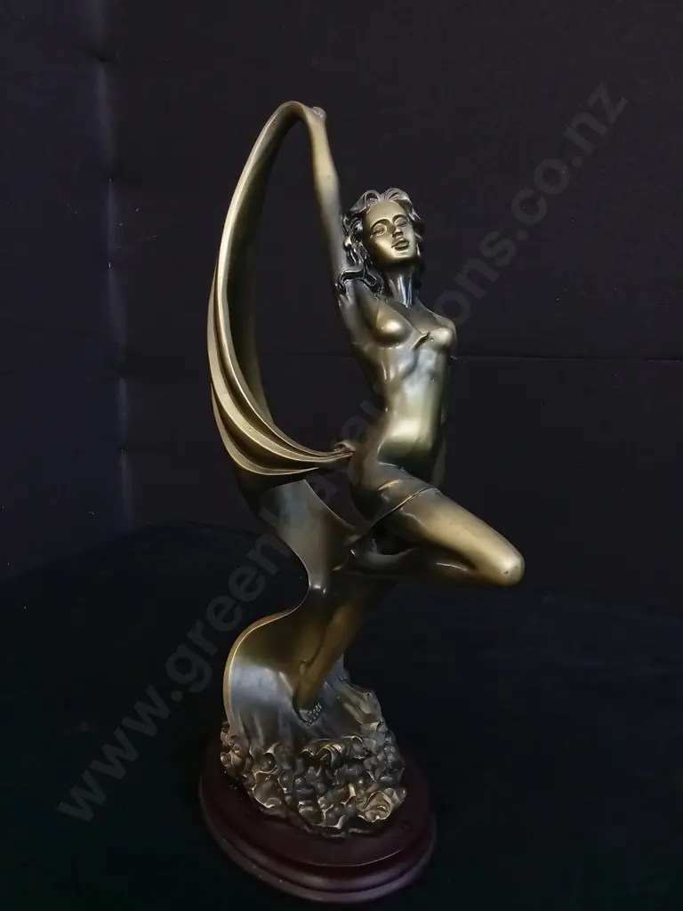 ART DECO DANCER STATUE H 48CM Image 1++