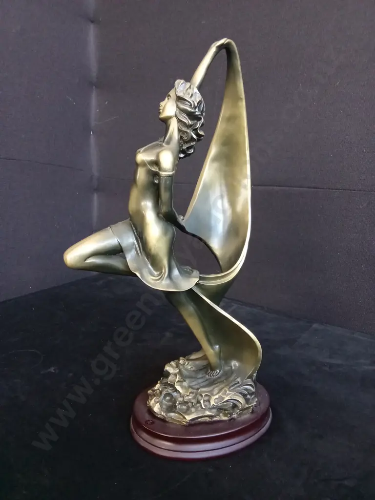 ART DECO DANCER STATUE H 48CM Image 1++