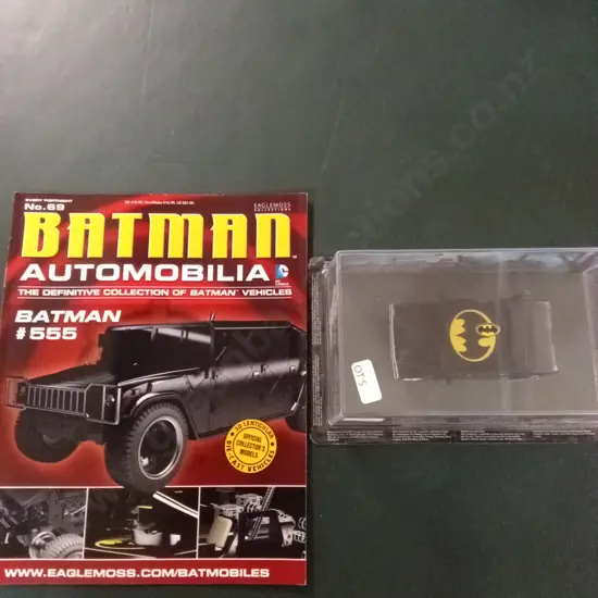 EAGLEMOSS BATMAN AUTOMOBILIA BATMOBILE #555 DIECAST MODEL 1:43 PACKAGED PLUS CORRESPONDING MAGAZINE