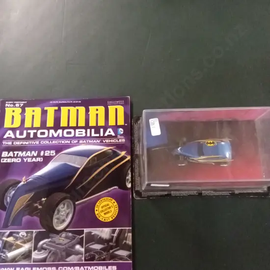EAGLEMOSS BATMAN AUTOMOBILIA BATMOBILE #67 DIECAST MODEL 1:43 PACKAGED PLUS CORRESPONDING MAGAZINE