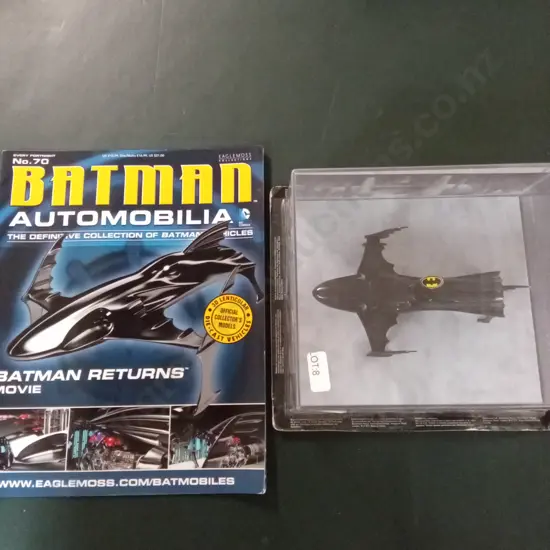 EAGLEMOSS BATMAN RETURNS AUTOMOBILIA SKI BOAT #70 DIECAST MODEL 1:43 PACKAGED PLUS CORRESPONDING MAGAZINE