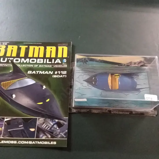 EAGLEMOSS BATMAN BOAT #112 DIECAST MODEL 1:43 PACKAGED PLUS CORRESPONDING MAGAZINE