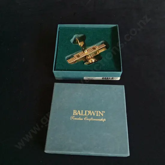 BALDWIN GOLD BIPLANE MODEL