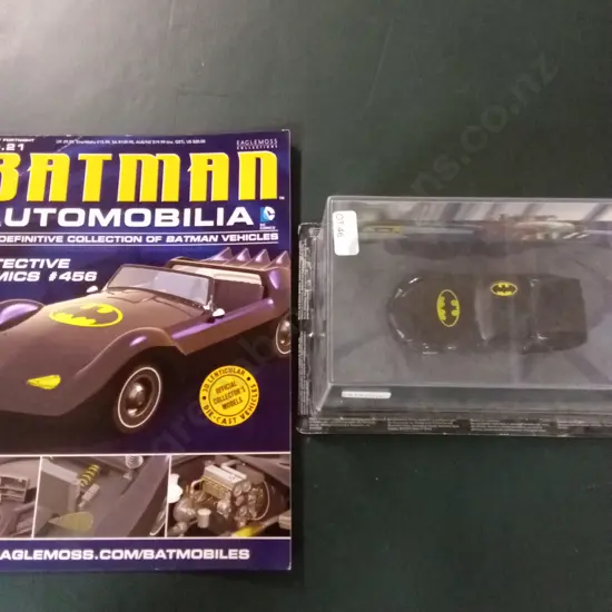 EAGLEMOSS BATMAN AUTOMOBILIA #456 BATMOBILE 1:43 PACKAGED PLUS CORRESPONDING MAGAZINE
