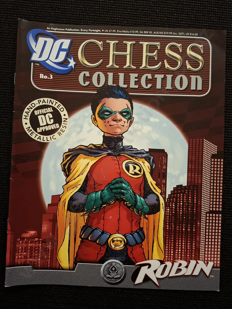EAGLEMOSS DC CHESS COLLECTION ROBIN PIECE PLUS CORRESPONDING BOOKLET Image 1++