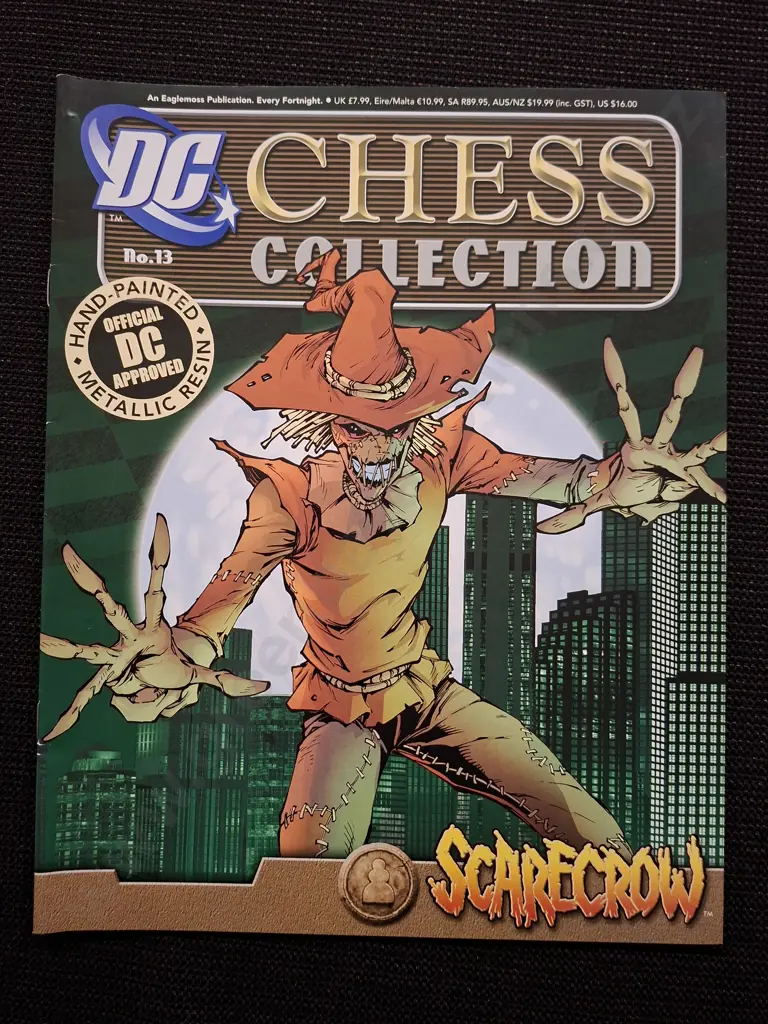 EAGLEMOSS DC CHESS COLLECTION SCARECROW PIECE PLUS CORRESPONDING BOOKLET Image 1++
