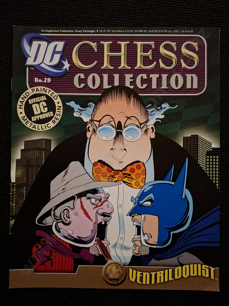 EAGLEMOSS DC CHESS COLLECTION VENTRILOQUIST PIECE PLUS CORRESPONDING BOOKLET Image 1++